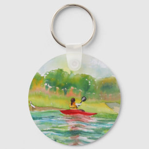 Kayaker-Schlüsselkette für den Kajak-Liebhaber Schlüsselanhänger