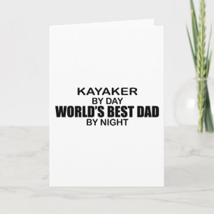 Kayaker World's Best Dad by Night Karte