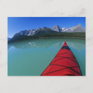 Kayakfahren auf dem Waterfowl Lake unterhalb des H Postkarte