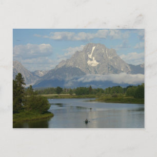 Kayakfahren im Grand Teton National Park Postkarte