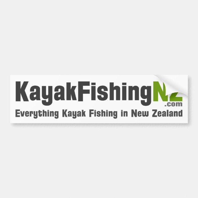 KayakFishingNZ.com-Aufkleber Autoaufkleber (Vorne)