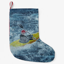 Kayaking Art Strumpf Kleiner Weihnachtsstrumpf