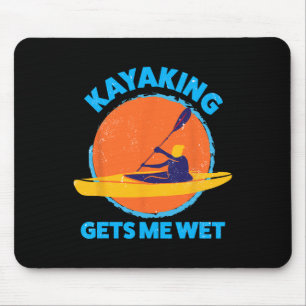 Kayaking bekommt mir nassen Spaß Halloween Weihnac Mousepad