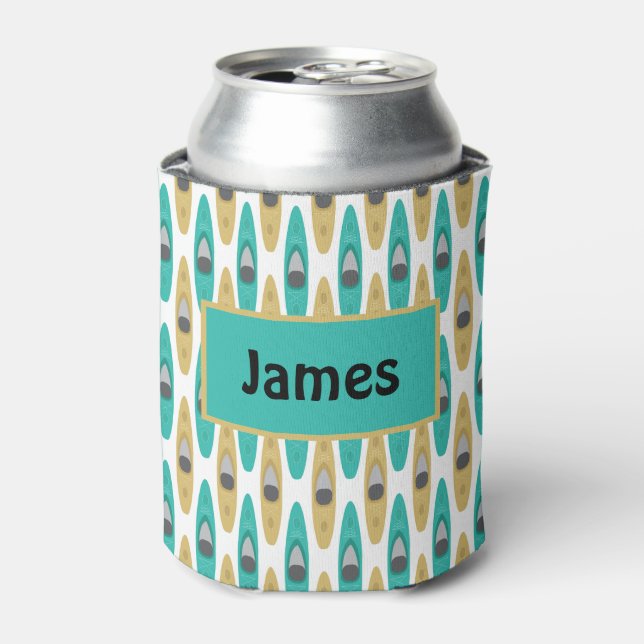 Kayaking Blue Taupe Wassersport Dosenkühler (Kanne Vorderseite)