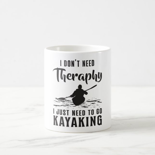 Kayaking Canoe Kayak Kanuing Therapie Geschenk Ide Kaffeetasse (Mittel)