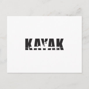 Kayaking Canoe Paddle Canoeing Funny Gift Idee Postkarte