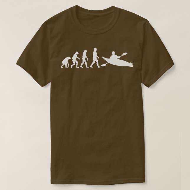 Kayaking Canoeing Evolution T-Shirt (Design vorne)