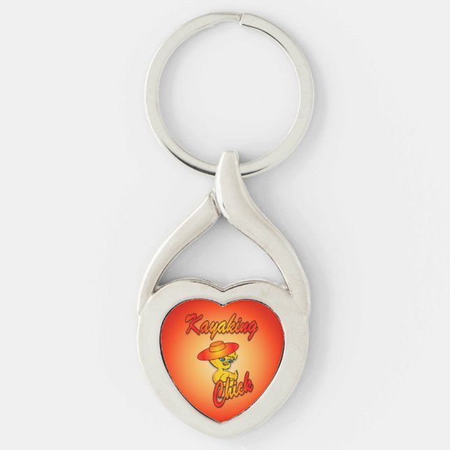 Kayaking Chick #5 Schlüsselanhänger (Vorderseite)