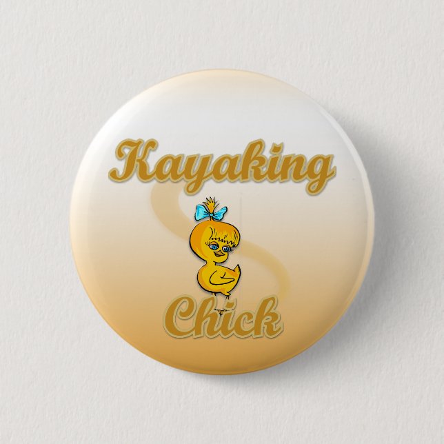 Kayaking Chick Button (Vorderseite)