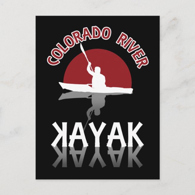 Kayaking Colorado River - Kayak Postkarte (Vorderseite)