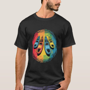 Kayaking Colorful Kayak Canoe Kayaker Pop T-Shirt