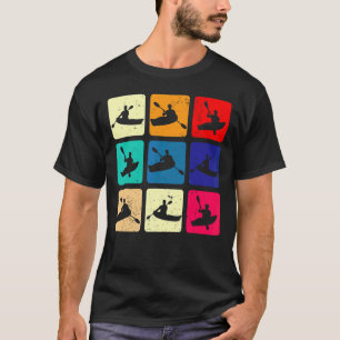 Kayaking erhält mich Retro Paddel Together Kanu Pa T-Shirt
