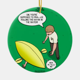 Kayaking Fähigkeiten Keramik Ornament