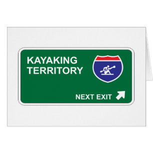 Kayaking folgender Ausgang