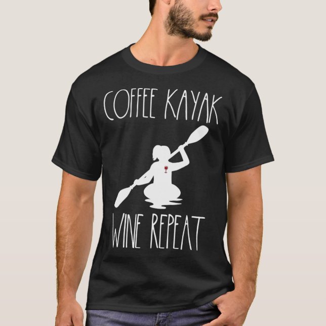 Kayaking Gear Women Coffee T-Shirt (Vorderseite)