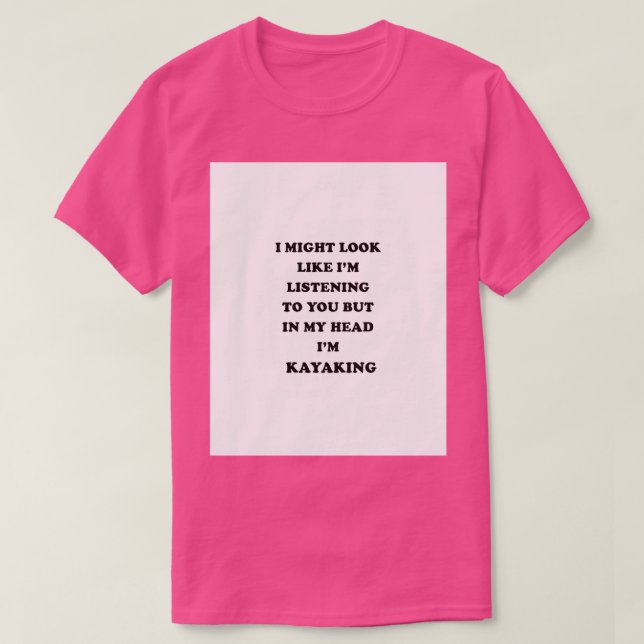 Kayaking Geschenk für Männer Frauen Grafik T-Shirt (Design vorne)