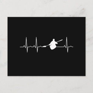 Kayaking Heartbeat Postkarte