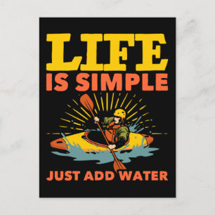 Kayaking Hobby Kayak Life Postkarte