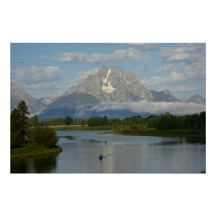 Kayaking in Grand Teton Nationalpark Poster