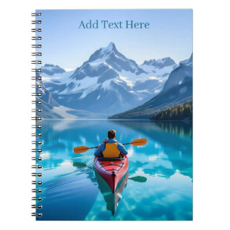 Kayaking in Mountains Personalized Notizblock