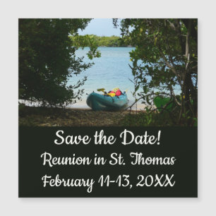 Kayaking in St. Thomas - US-Jungfrau Magnetkarte