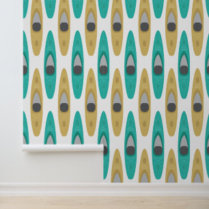 Kayaking Kayak Canoes Pattern Tapete