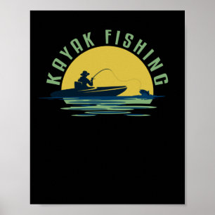 Kayaking Kayak Fishing Vater Poster