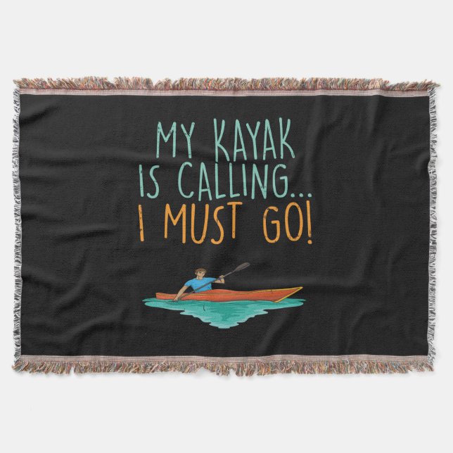 Kayaking Kayak Geschenk Decke (Vorderseite)