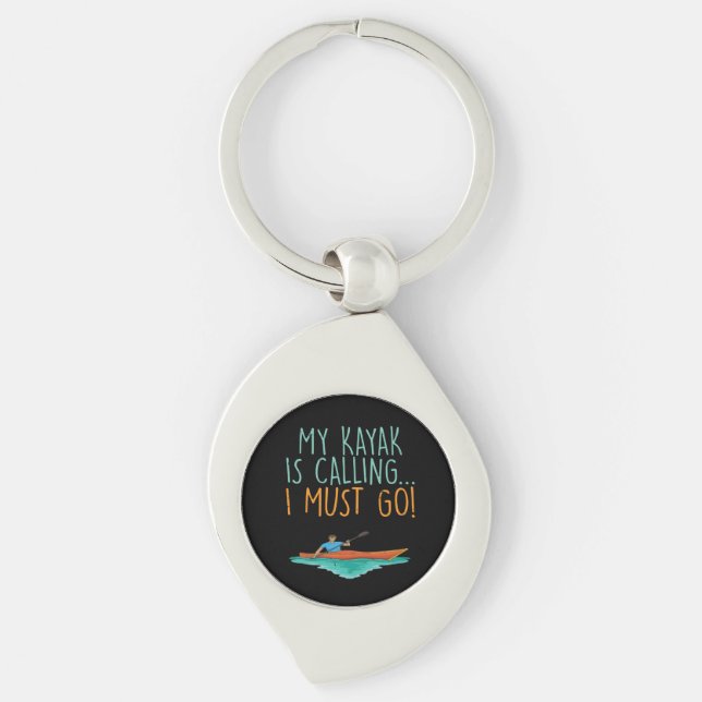 Kayaking Kayak Geschenk Schlüsselanhänger (Vorderseite)