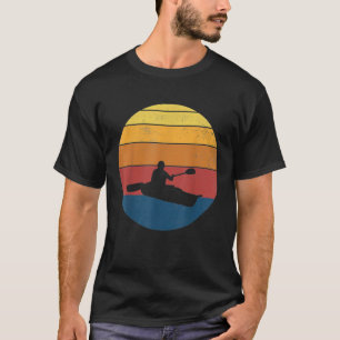 Kayaking Kayak Retro Vintages Geschenk T - Shirt