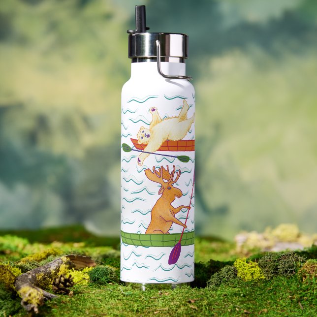 Kayaking-Kreaturen Trinkflasche ( Außenbereich (gedreht))