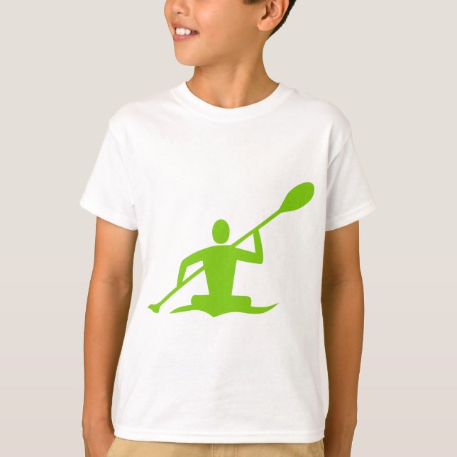 Kayaking - Martian Green T-Shirt (Vorderseite)