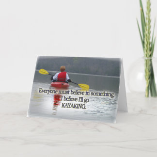 KAYAKING MOTTO / QUOTE KARTE
