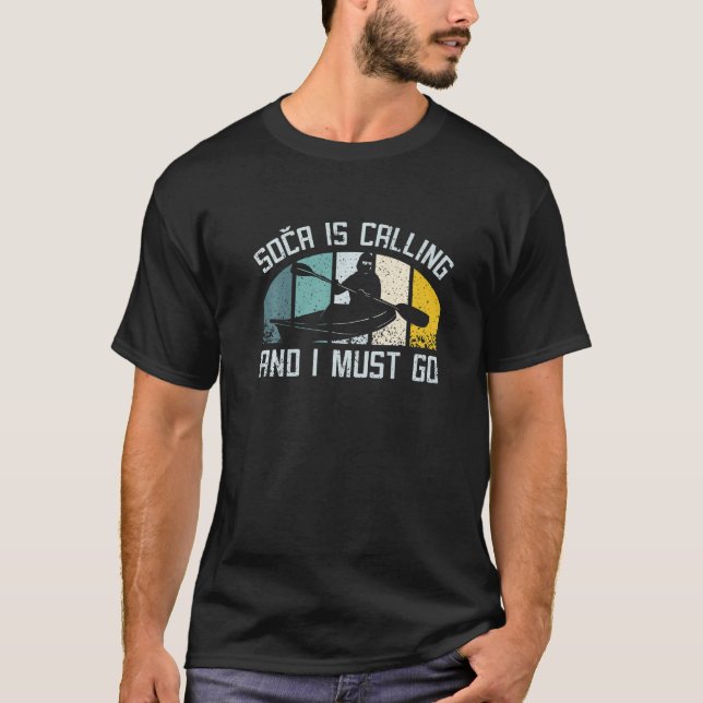 Kayaking on soca slovenia Premium T-Shirt (Vorderseite)
