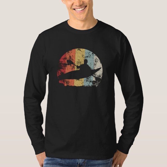 Kayaking Retro T-Shirt (Vorderseite)