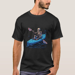 Kayaking Skeleton Kayak Canoe Canoeing Skeleton T-Shirt