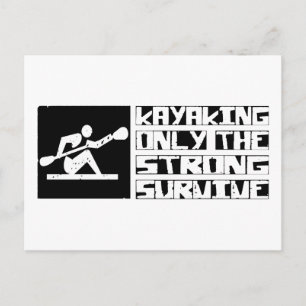 Kayaking Survive Postkarte