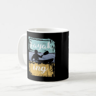 Kayaking T-Shirt - Vintage Retro Kajak Kaffeetasse