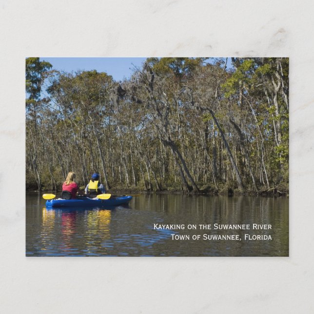 Kayaking the Suwannee River Postcard Postkarte (Vorderseite)