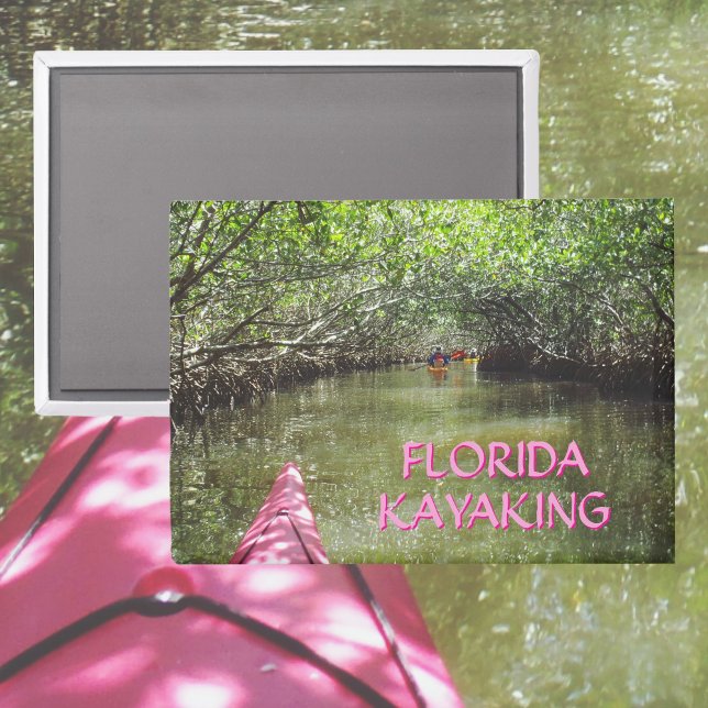 Kayaking Through the Mangroves Florida Adventure Magnet (Von Creator hochgeladen)