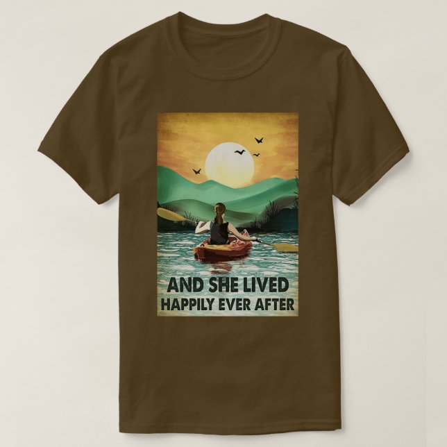 Kayaking und sie lebten glücklich immer nach  T-Shirt (Design vorne)