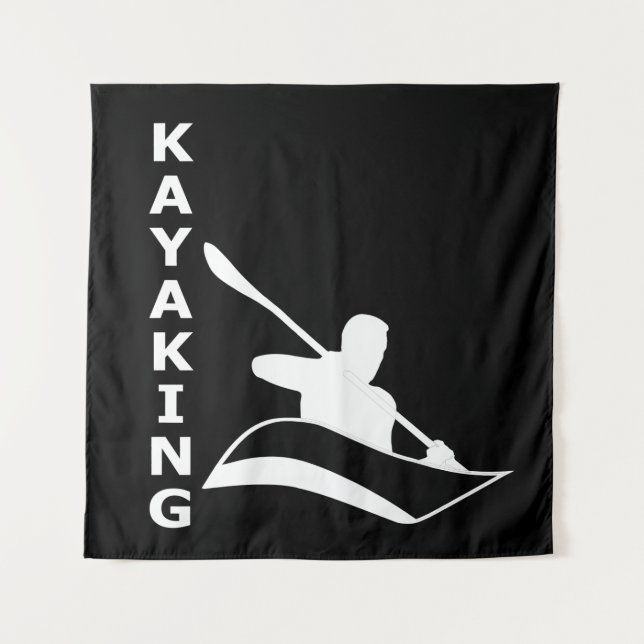 Kayaking Wandteppich (Vorderseite)