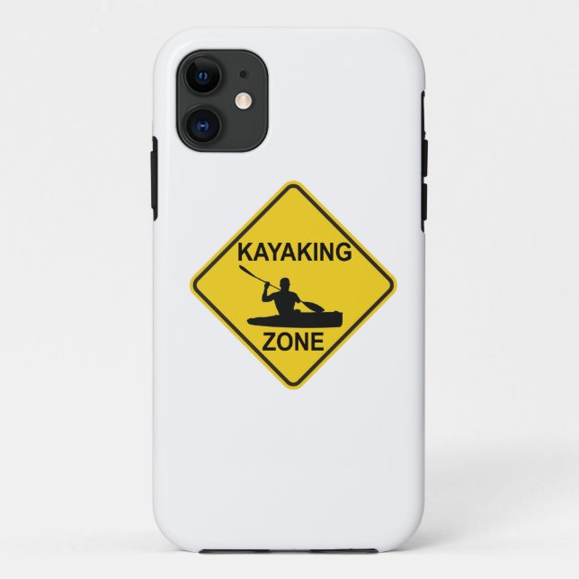 Kayaking Zone Road Sign Case-Mate iPhone Hülle (Rückseite)