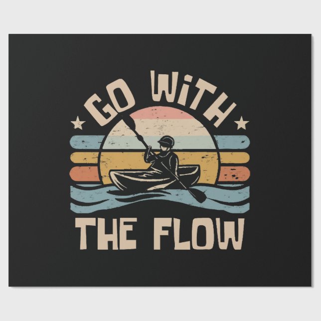 kayaklustig geschenkpapier (Flach)