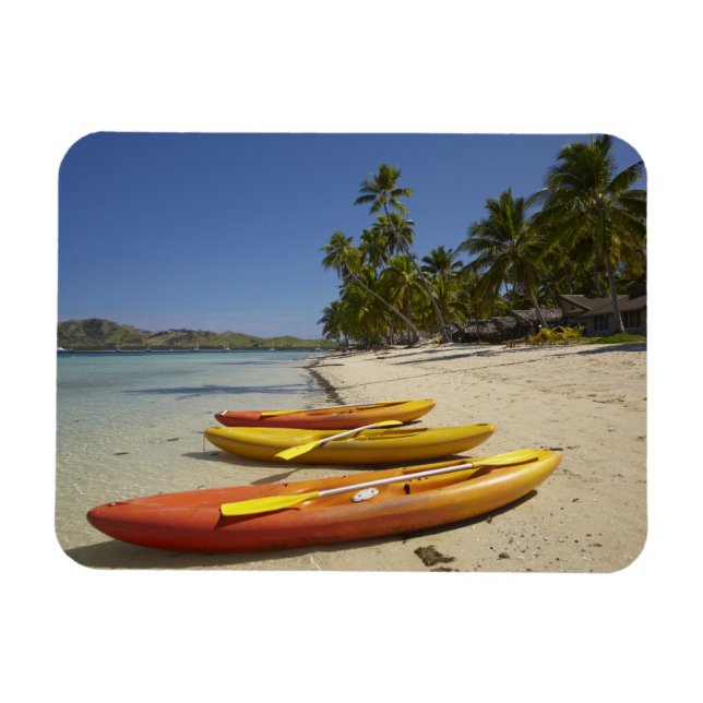Kayaks am Strand, Plantation Island Resort Magnet (Horizontal)