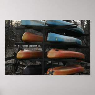 Kayaks Foto Poster