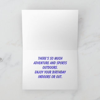 Kayaks Geburtstagskarte, 5" x 7" Faltkarte Karte