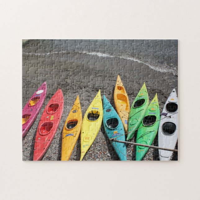 Kayaks in Cinque Terre Italy Jigsaw Puzzle (Horizontal)