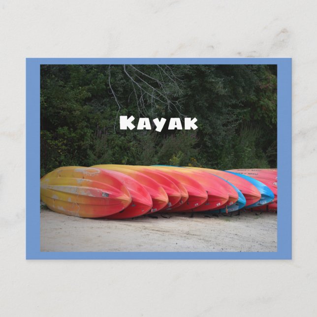 Kayaks Postcard Postkarte (Vorderseite)