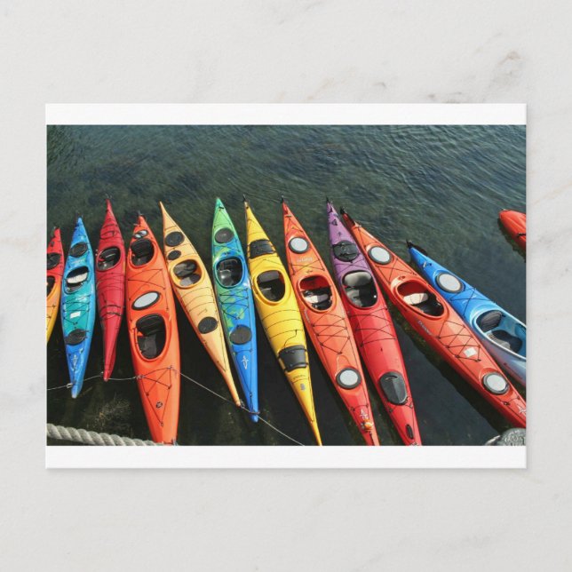Kayaks! Postkarte (Vorderseite)